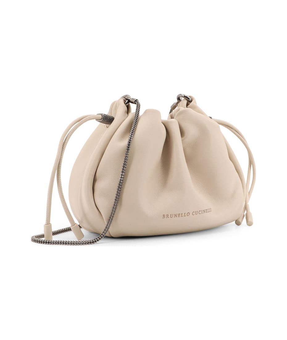 ショルダーバッグ・ポシェット Brunello Cucinelli Bucket Mellow Brunello Cucinelli Mellow Mini Bucket Bag | Sendegaro BR