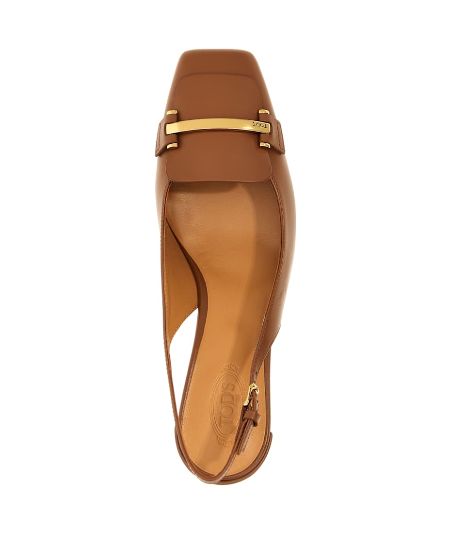 サンダル・ミュール TOD'S Slingback Leather Decollete (XXW63L0JE10SMX B218) Tod's Slingback Leather Dècolletè | italist