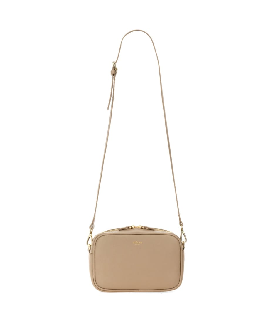 ショルダーバッグ・ポシェット KITON LEATHER SHOULDER BAG WITH LOGO Kiton Shoulder Bag With Logo | italist