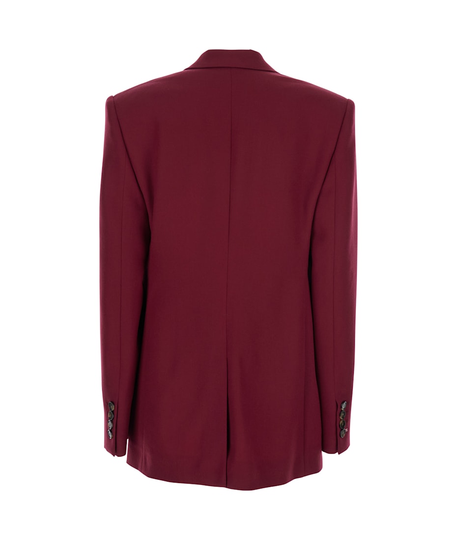 ジャケット Stella McCartney FW25 Flannel Sb Jacket (6501563CU703 6105) Stella McCartney Blazer In Bordeaux Viscose | italist