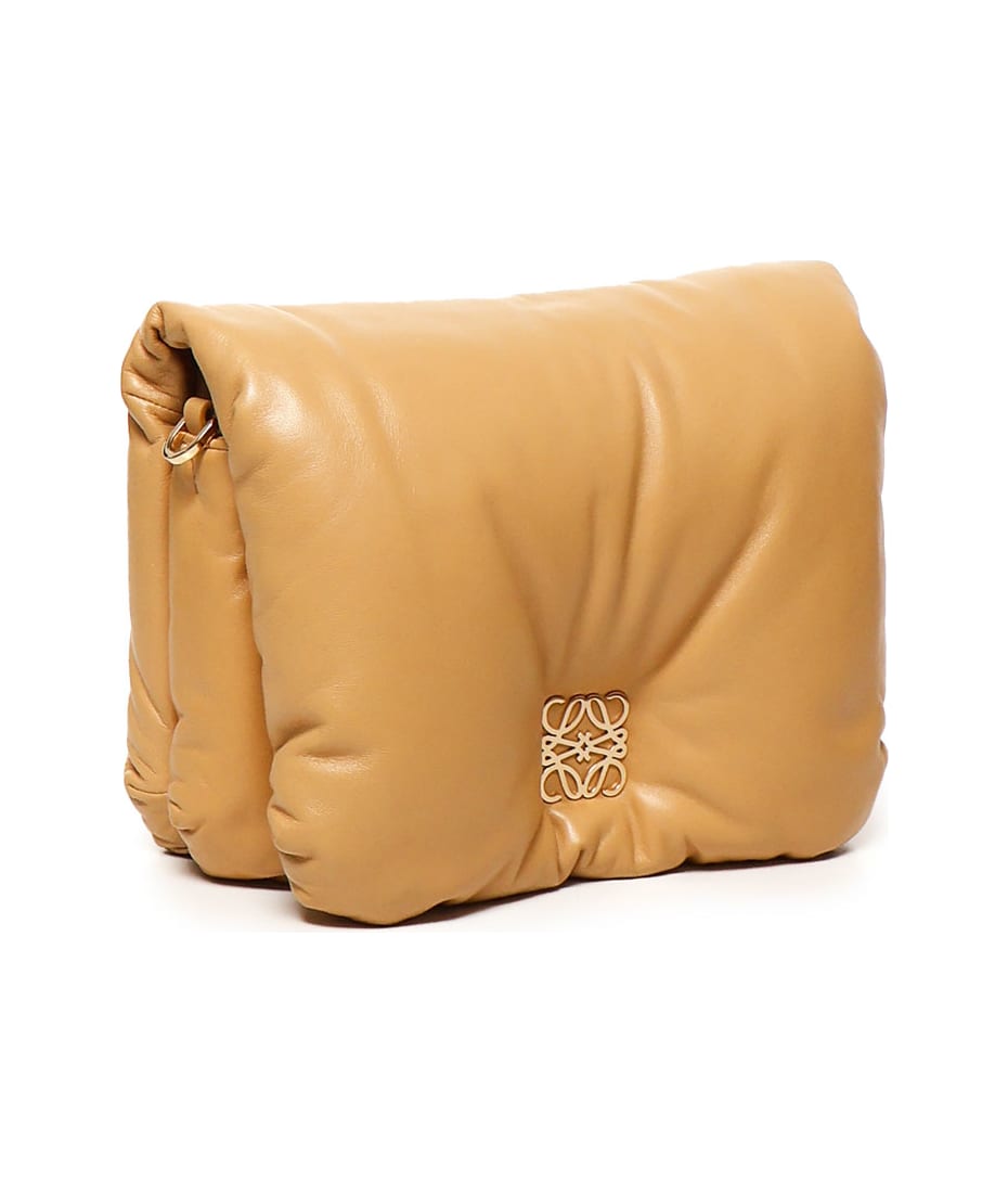 ショルダーバッグ・ポシェット LOEWE  Puffer Goya Bag in Shiny Nappa Lambskin in Camel Auth LOEWE Puffer Goya Bag Camel Shiny Nappa Lamb - Shoulder