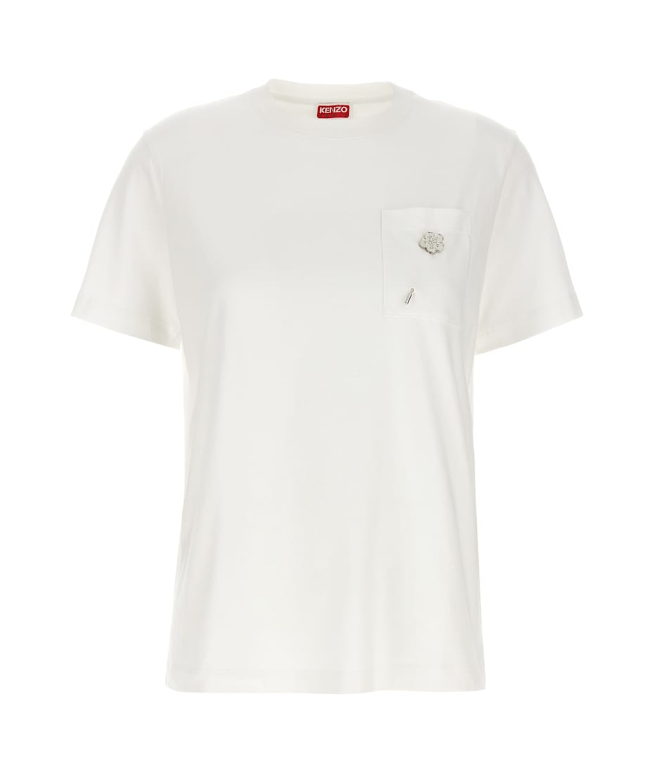 Tシャツ・カットソー KENZO Logo pin T-shirt Kenzo Logo Pin T-shirt | italist