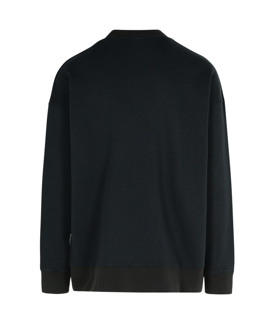 Palm Angels 'palms Pencil' Black Cotton Sweatshirt | italist