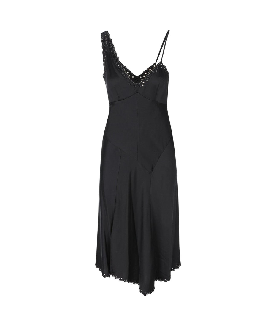 【関税込み】Isabel Marant ブラック Ayrich ミディアムドレス Isabel Marant Ayrich Asymmetric Dress | italist
