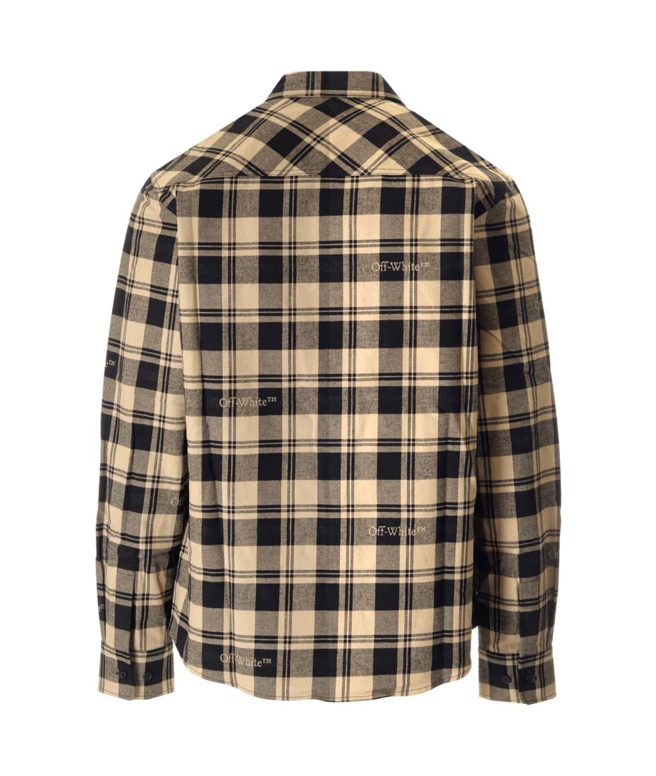 Off white check shirt hotsell