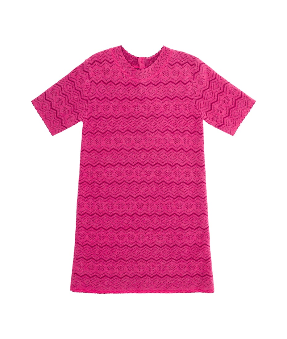 Gucci Fuchsia Crewneck Dress With Floreal Motif And G In Wool Girl |  italist, ALWAYS LIKE A SALE