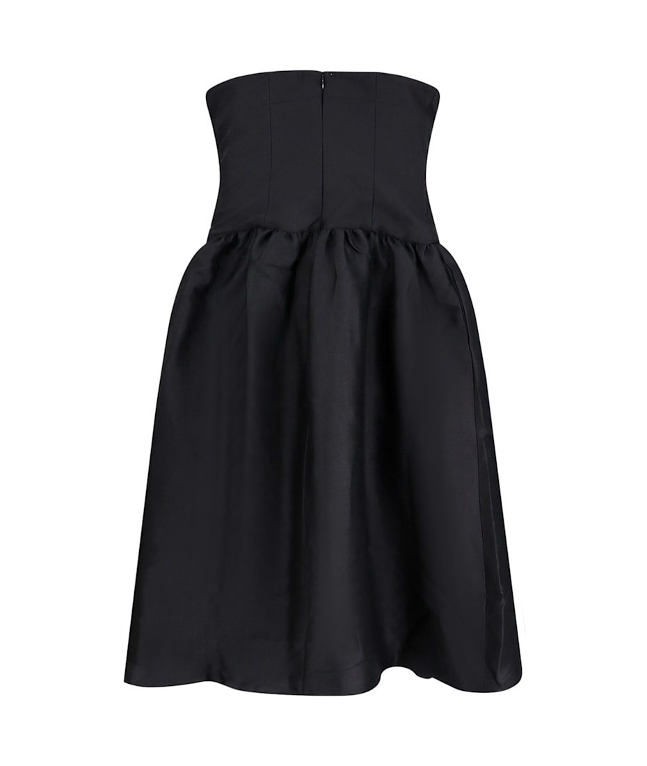 オールインワン・サロペット Self-Portrait Taffeta Contrast-Bow Midi Dress Self-Portrait Taffeta contrast-bow Midi Dress | Black | FARFETCH