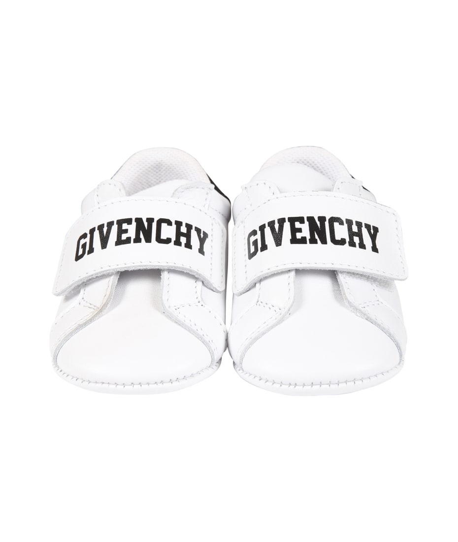Givenchy White Sneakers For Baby Boy With Logo - Bianco