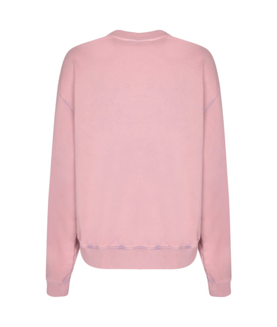 Acne Studios Embroidered Logo Sweatshirt Pink | italist