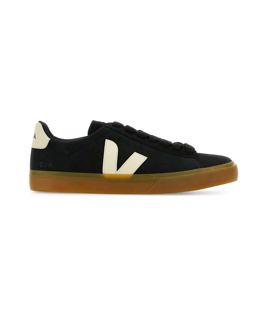Veja Black Suede Campo Sneakers | italist
