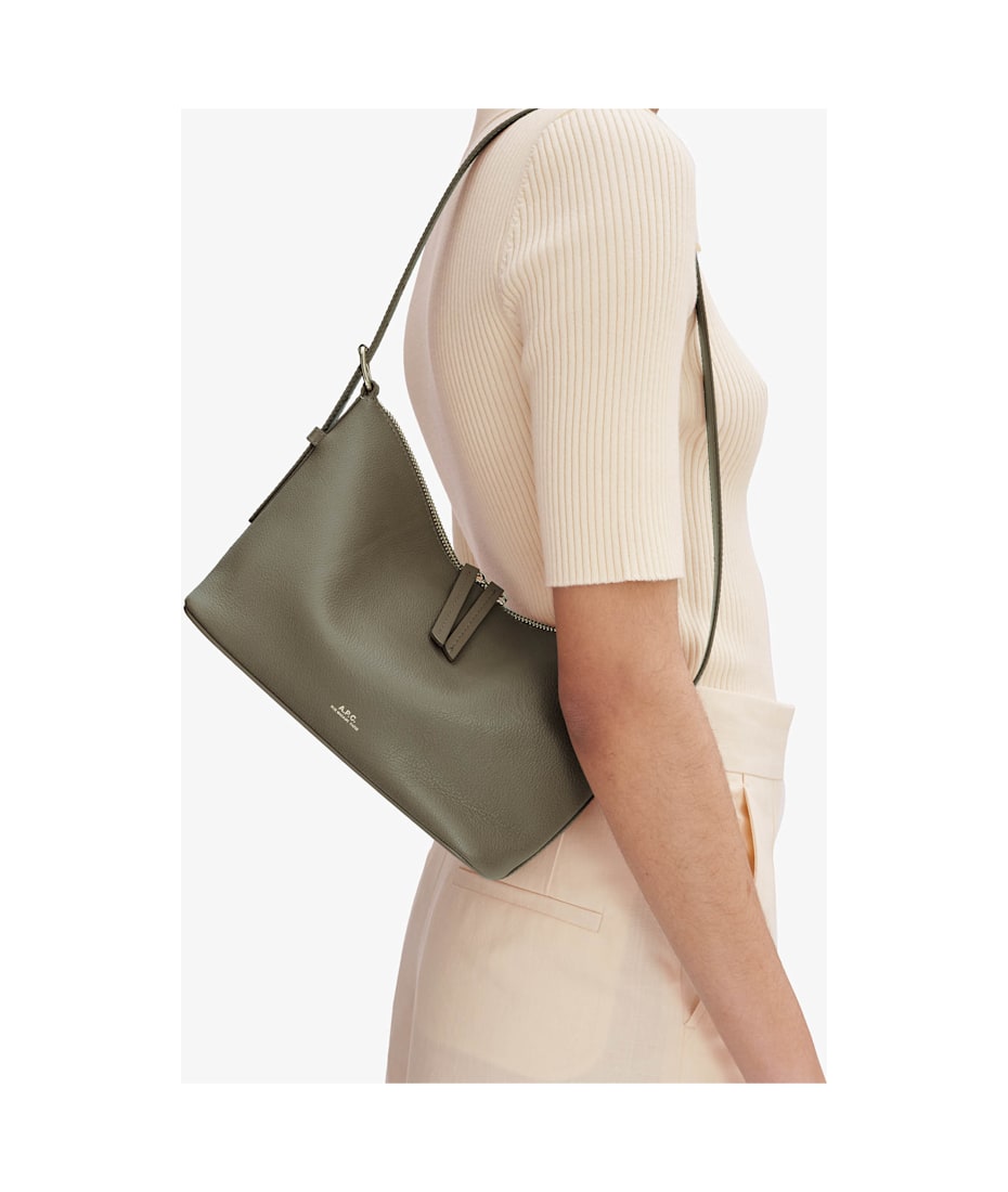 ショルダーバッグ・ポシェット A.P.C. Vera Shoulder Bag - Leather - Khaki A.P.C. Sac Vera Shoulder | italist