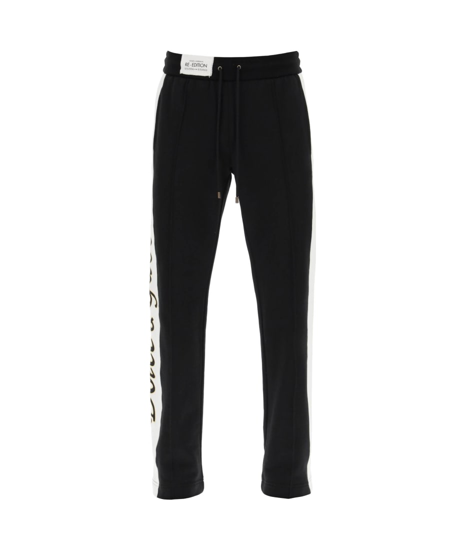 【関税＆送料込み】Dolce & Gabbana Logo Joggers Dolce and Gabbana Mens Dark Red Jogger Sweatpants $795 EU 48