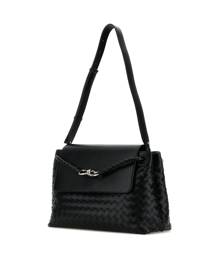ショルダーバッグ Bottega Veneta Black Leather Medium Andiamo Crossbody Bag Bottega Veneta Black Leather Medium Andiamo Crossbody Bag