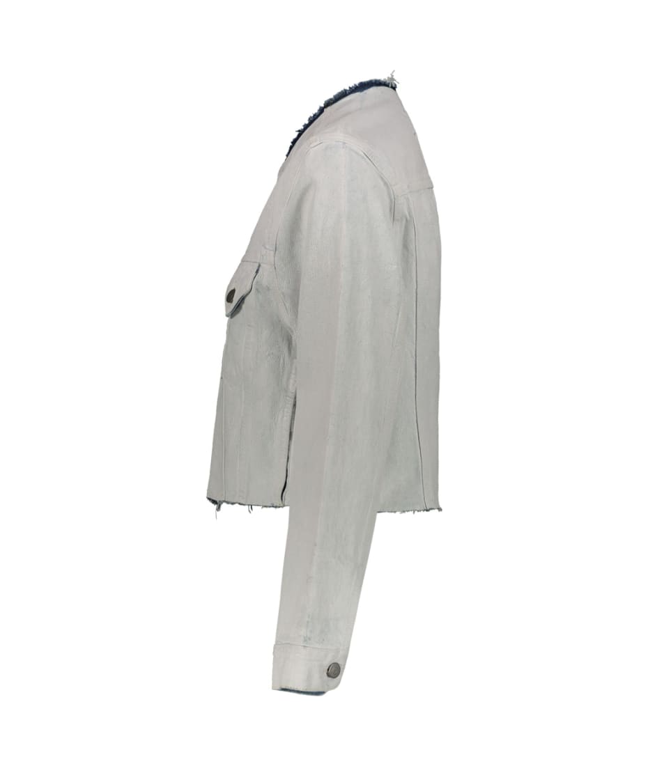 Maison Margiela Denim Jacket White Painted | italist, ALWAYS