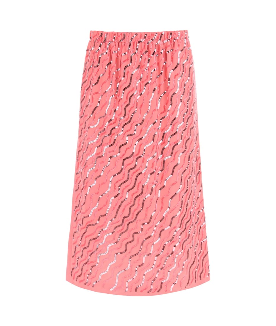 【送料&関税込】Marni Sequined Satin Midi Skirt Marni Sequined Satin Midi Skirt | italist