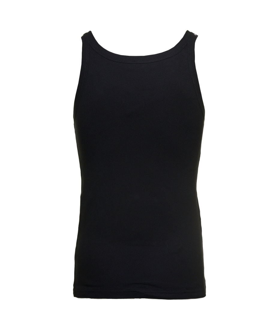 Tシャツ・カットソー DOLCE & GABBANA BLACK COTTON MARCELLO TANK TOP Dolce & Gabbana Black Cotton Marcello Tank Top | italist