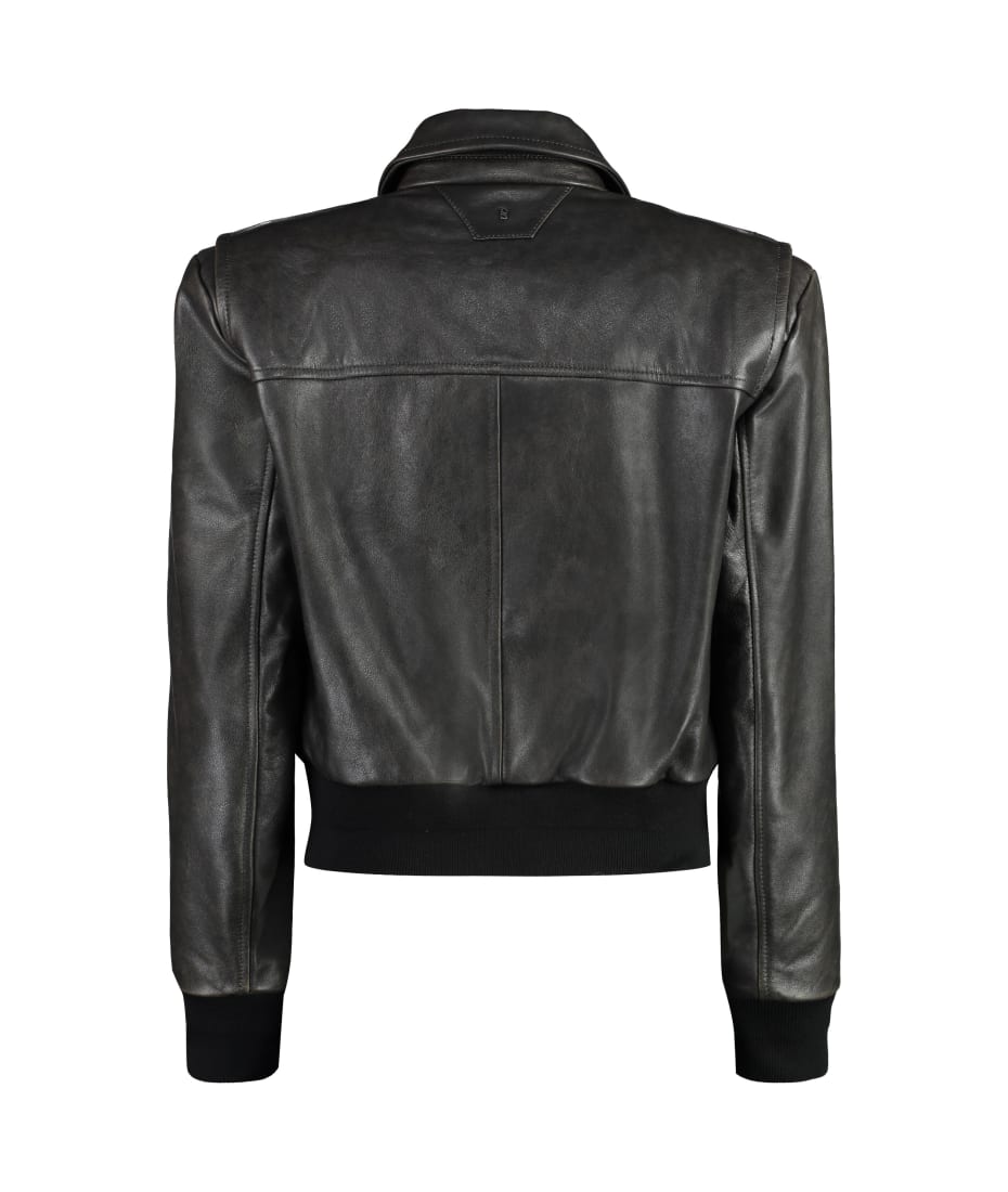 レザージャケット・コート SALVATORE SANTORO Women Outer 45066D DEMI Black Salvatore Santoro - Leather jacket black - The Corner