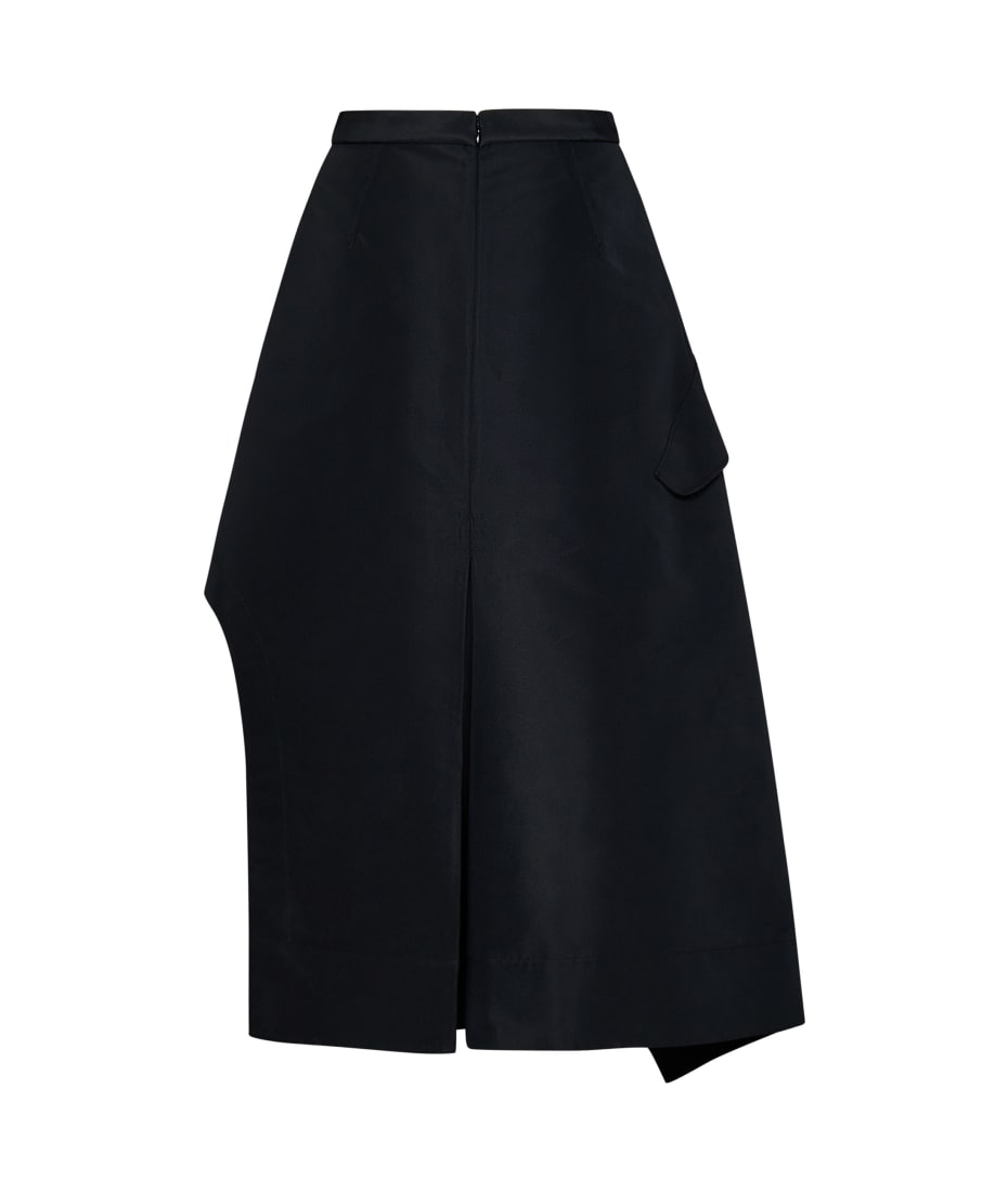 Alexander McQueen Black Asymmetrical Wrap Skirt | italist Alexander McQueen Black Asymmetrical Wrap Skirt | italist