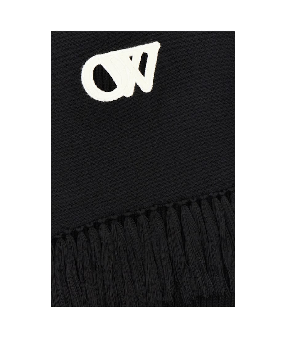 スカーフ Off-White Woman Scarf Black OWMA055F23KNI001 1004 rag & bone Color-Block Scarf (Black/White) Scarves 260213 | eBay