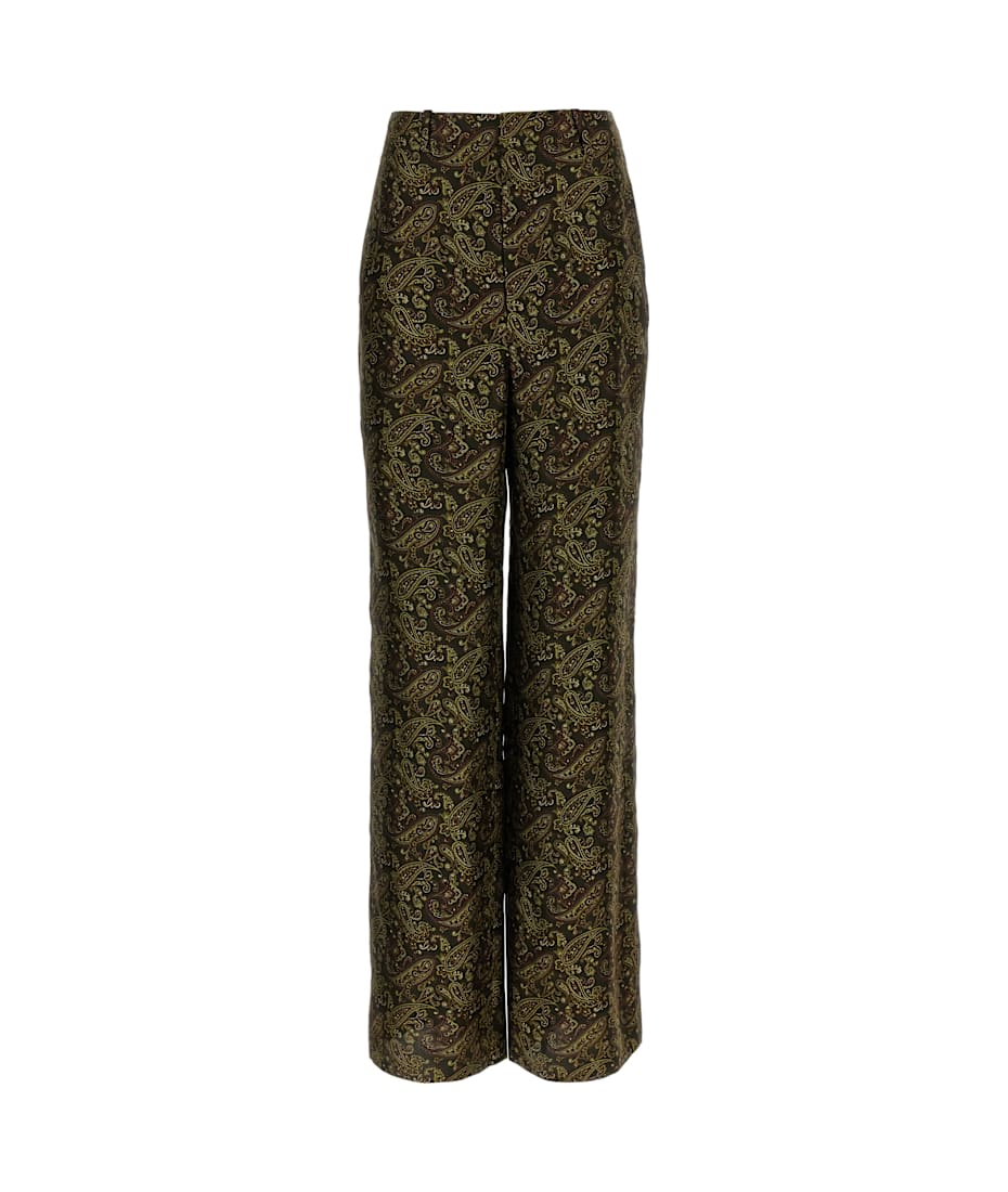 【関税込み】saint laurent PAISLEY PRINT PANTS Saint Laurent Paisley Print Twill Pants Saint Laurent