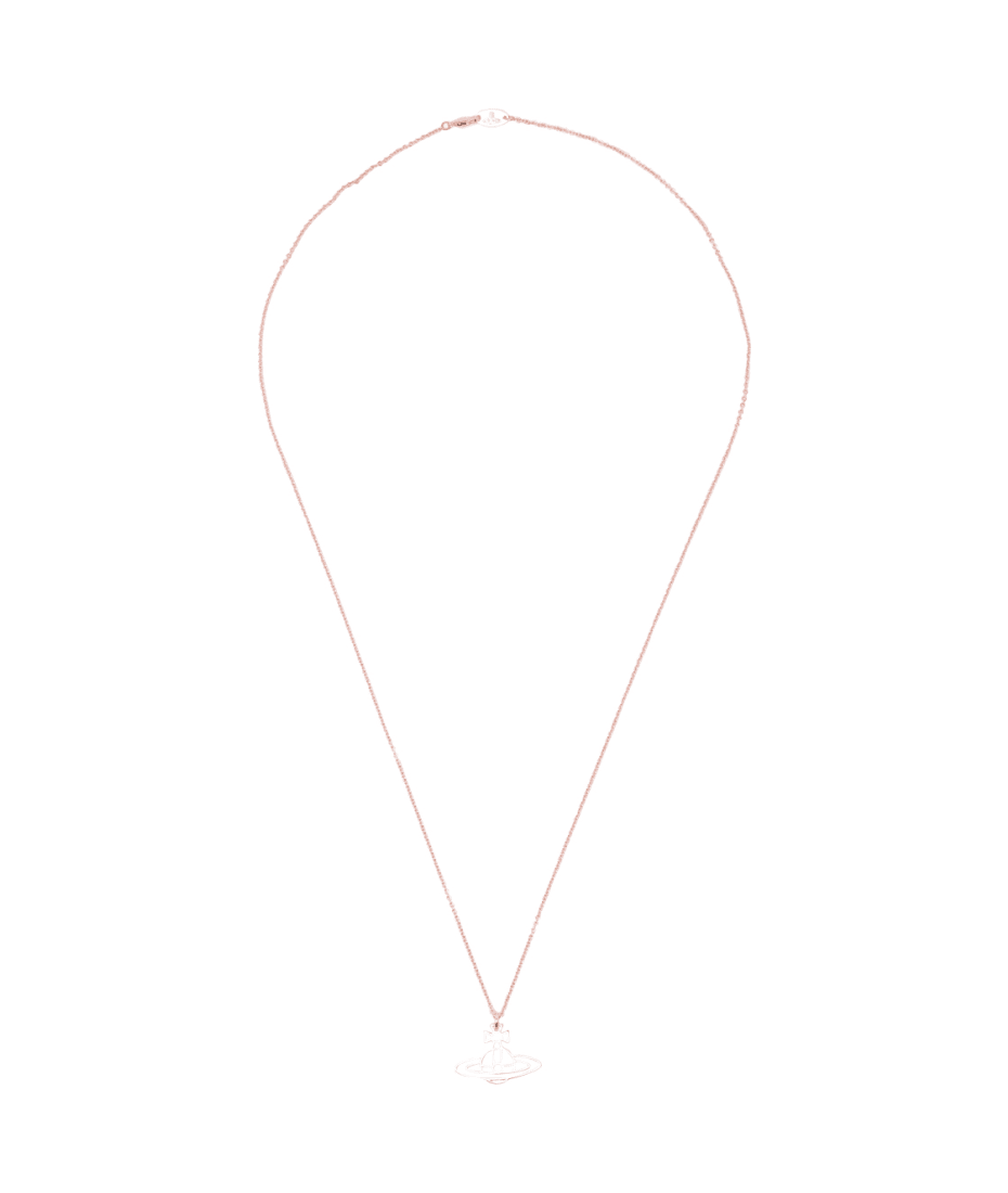 Vivienne Westwood Thin Lines Flat Orb Pendant Necklace | italist