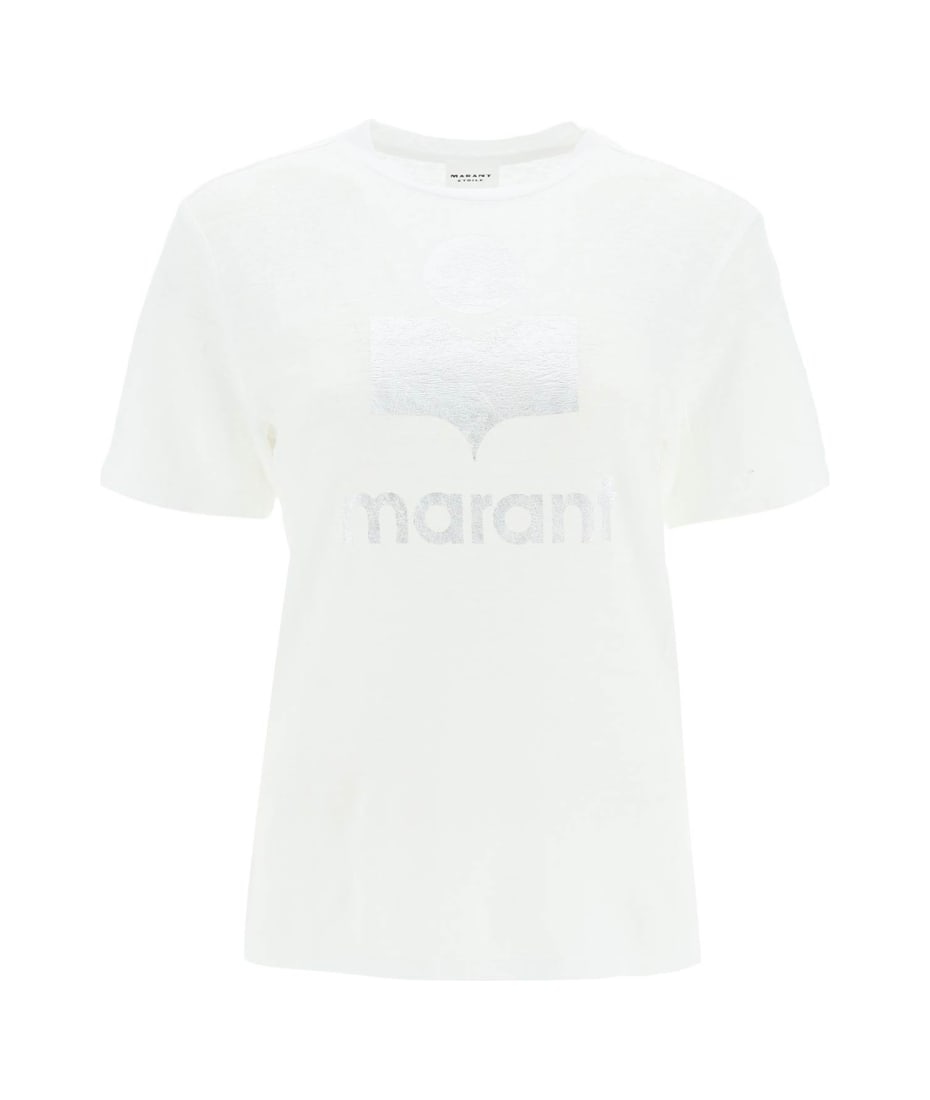 Ekstremt vigtigt kapok craft Isabel Marant Étoile 'zewel' T-shirt With Metallic Logo | italist, ALWAYS  LIKE A SALE