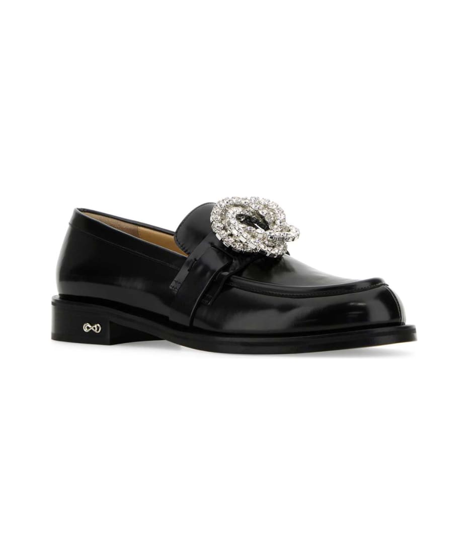 ローファー・オックスフォード MACH & MACH 'Galaxy Black' loafers (PF24S0743030CLF BLK) Mach & Mach Black Leather Galaxy Loafers | italist