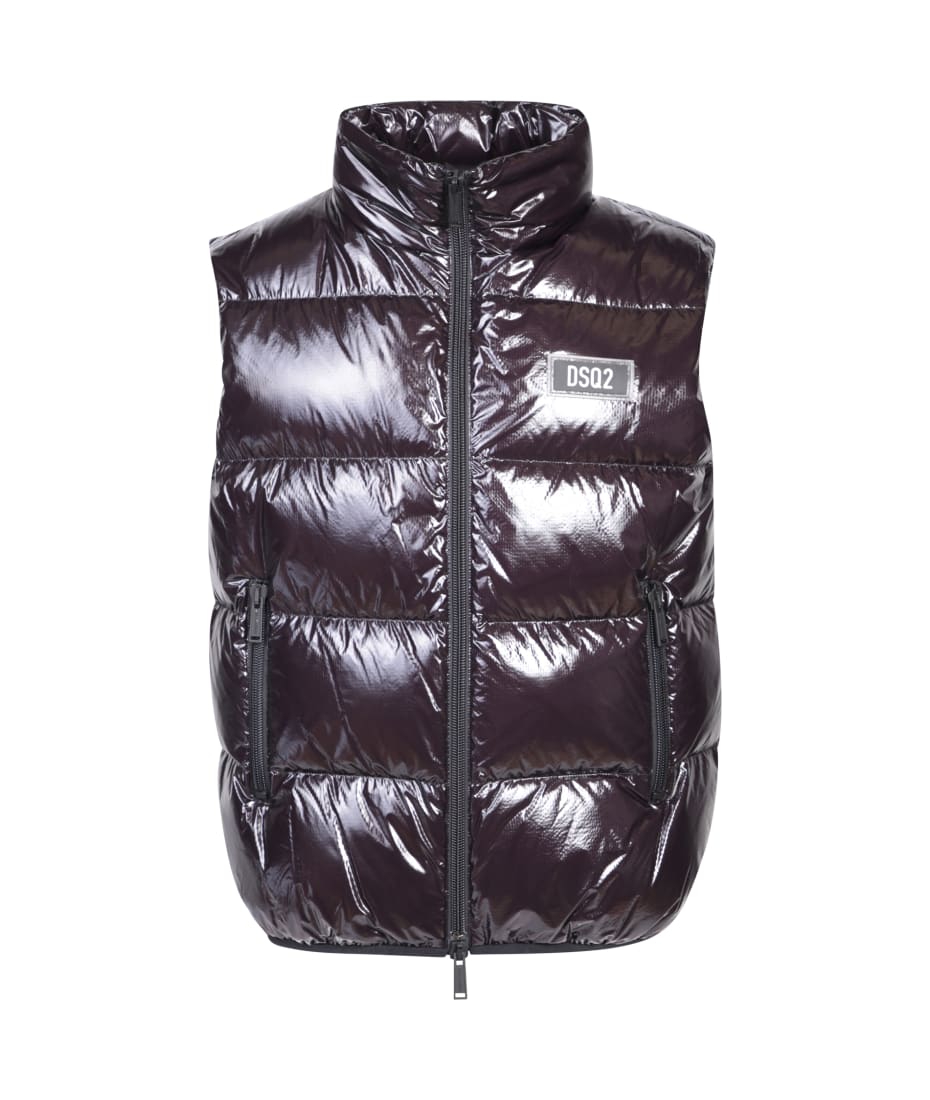 Dsquared2 Black Puffer Vest | italist