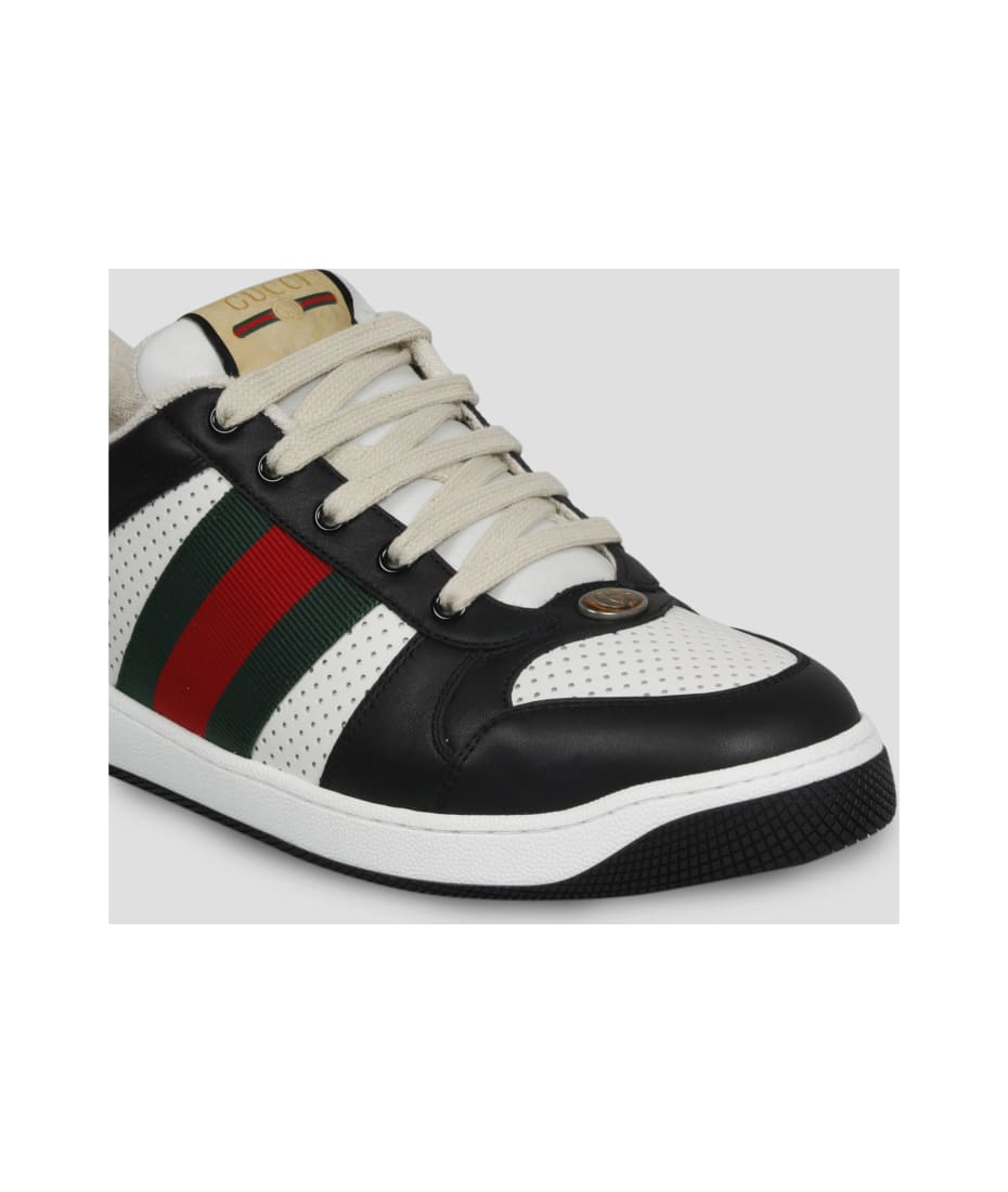 スニーカー Gucci Screener Sneakers GUCCI Screener Monogrammed Canvas and Webbing-Trimmed