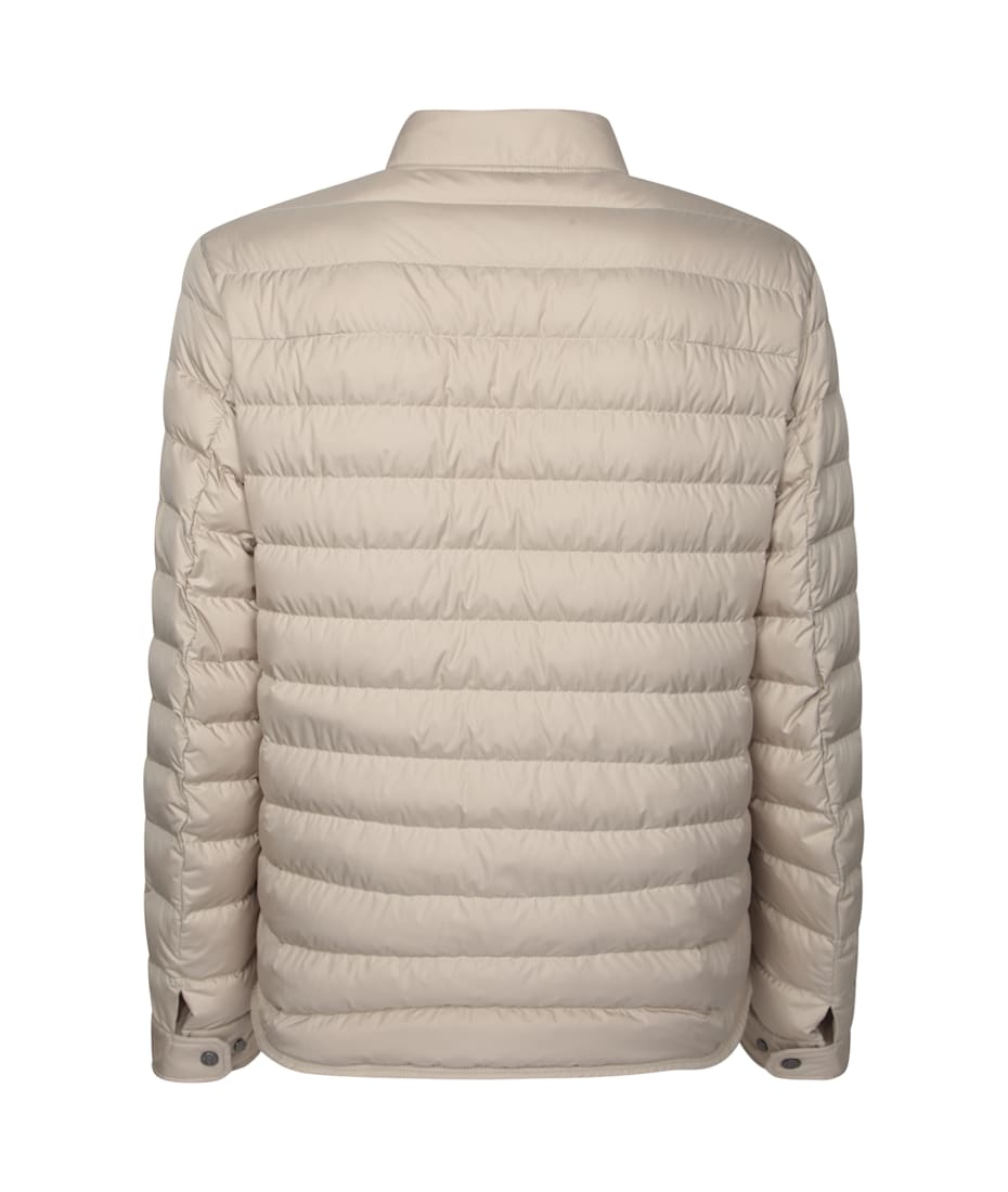 Moncler Bourdon Shirt Beige Down Jacket | italist