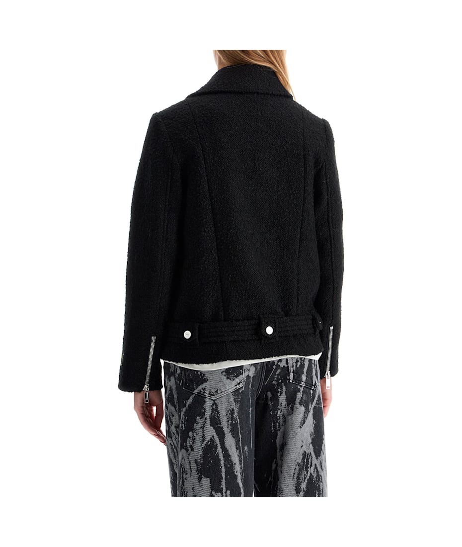 【関税&送料込】Ganni Giacca Biker In Lana Ganni Short Bouclã© Jacket For | italist