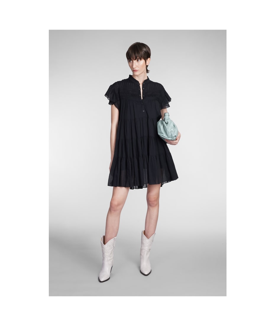 Marant Étoile Lanikaye Dress In Black Cotton | italist