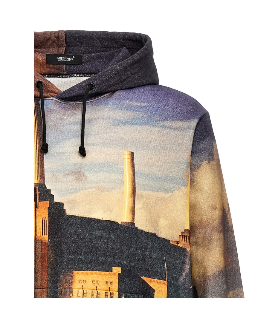 パーカー・フーディ Undercover All-Over Print Hoodie With Embroidered Logo Valentino-X-Undercover-Brown-