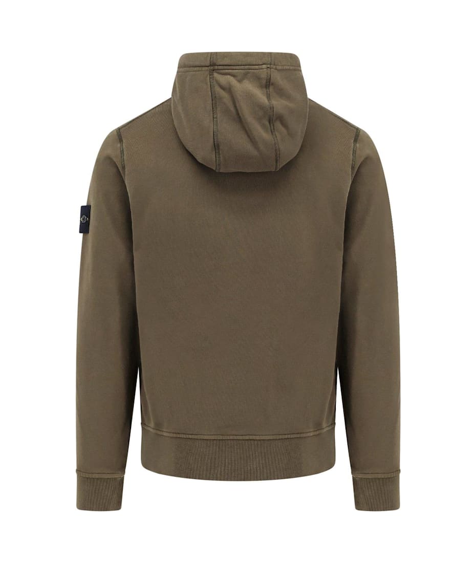 Stone Island Compass Patch Drawstring Hoodie | italist