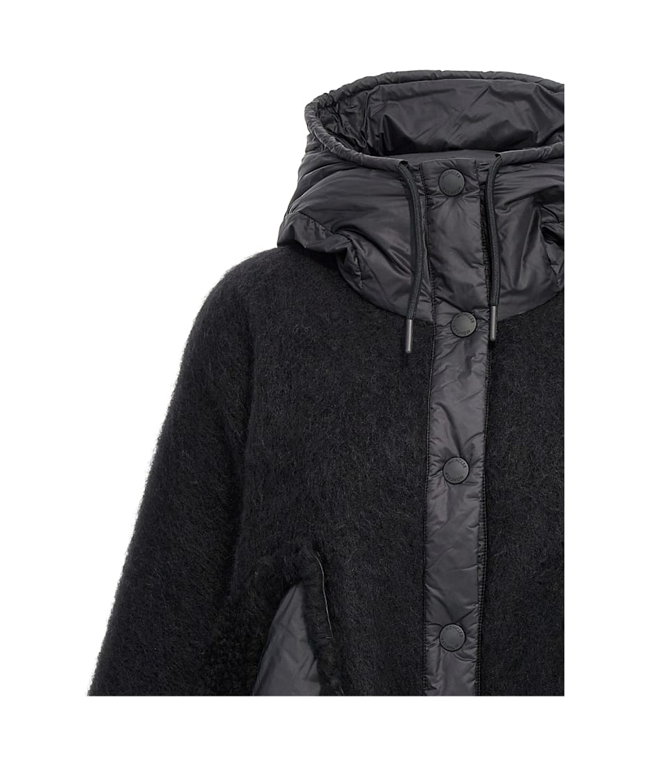Moncler Grenoble Felt Nylon Cape | italist