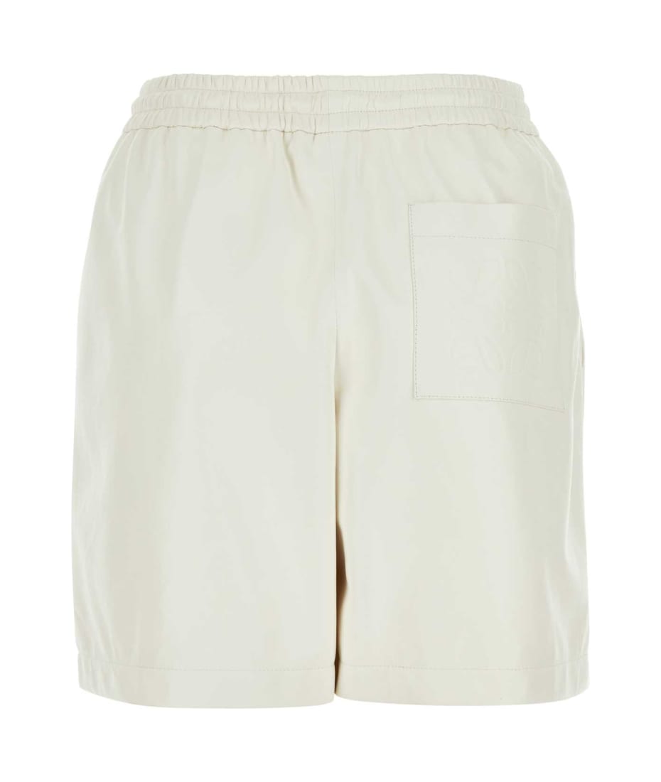 ショートパンツ LOEWE FW23 White leather shorts (S359Y54L14 WHITE) Loewe White Leather Shorts (LOEWE/ショートパンツ) S359Y54L14