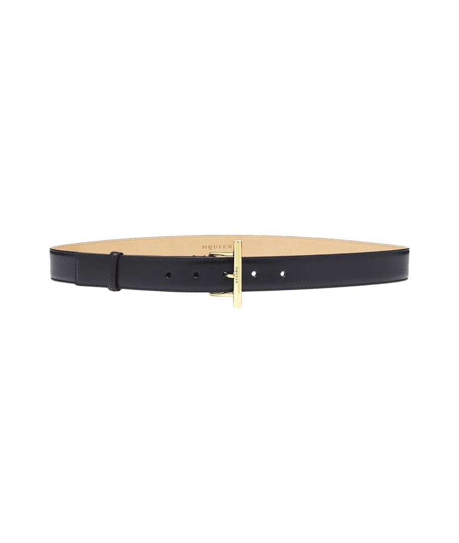 Alexander McQueen Black Leather Belt | italist