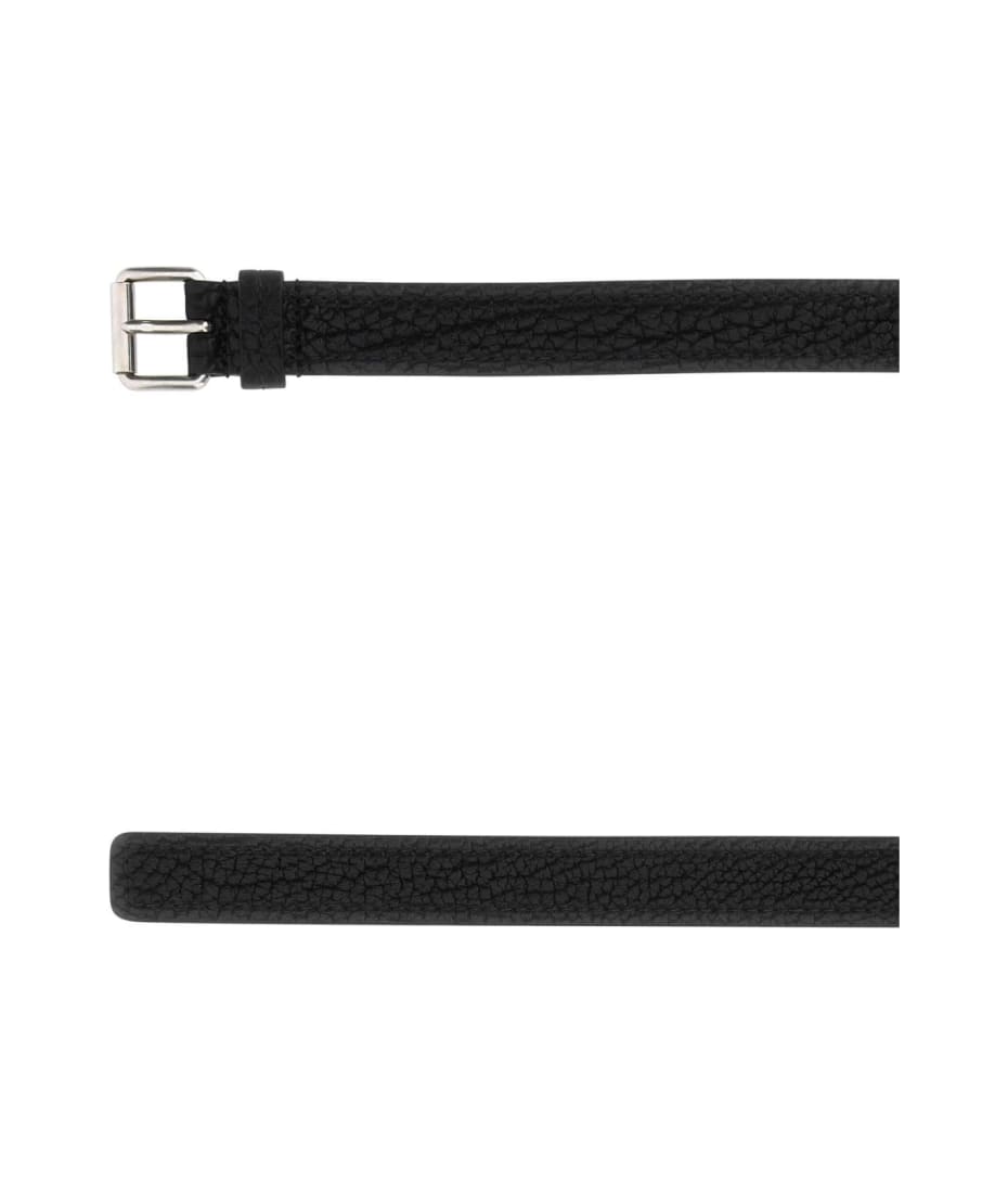 Prada Black Leather Belt - F0002