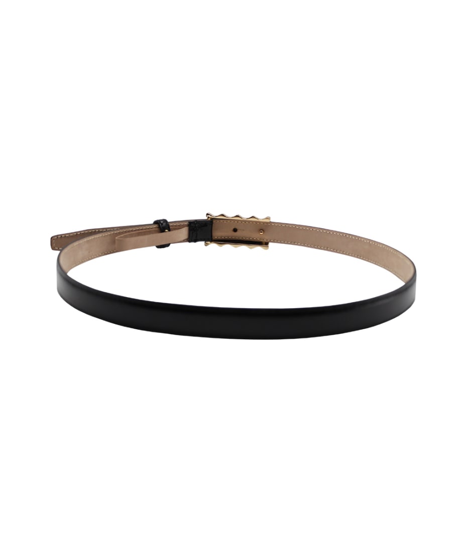 【送料&関税込】Khaite Julius Belt Julius leather belt in black - Khaite | Mytheresa