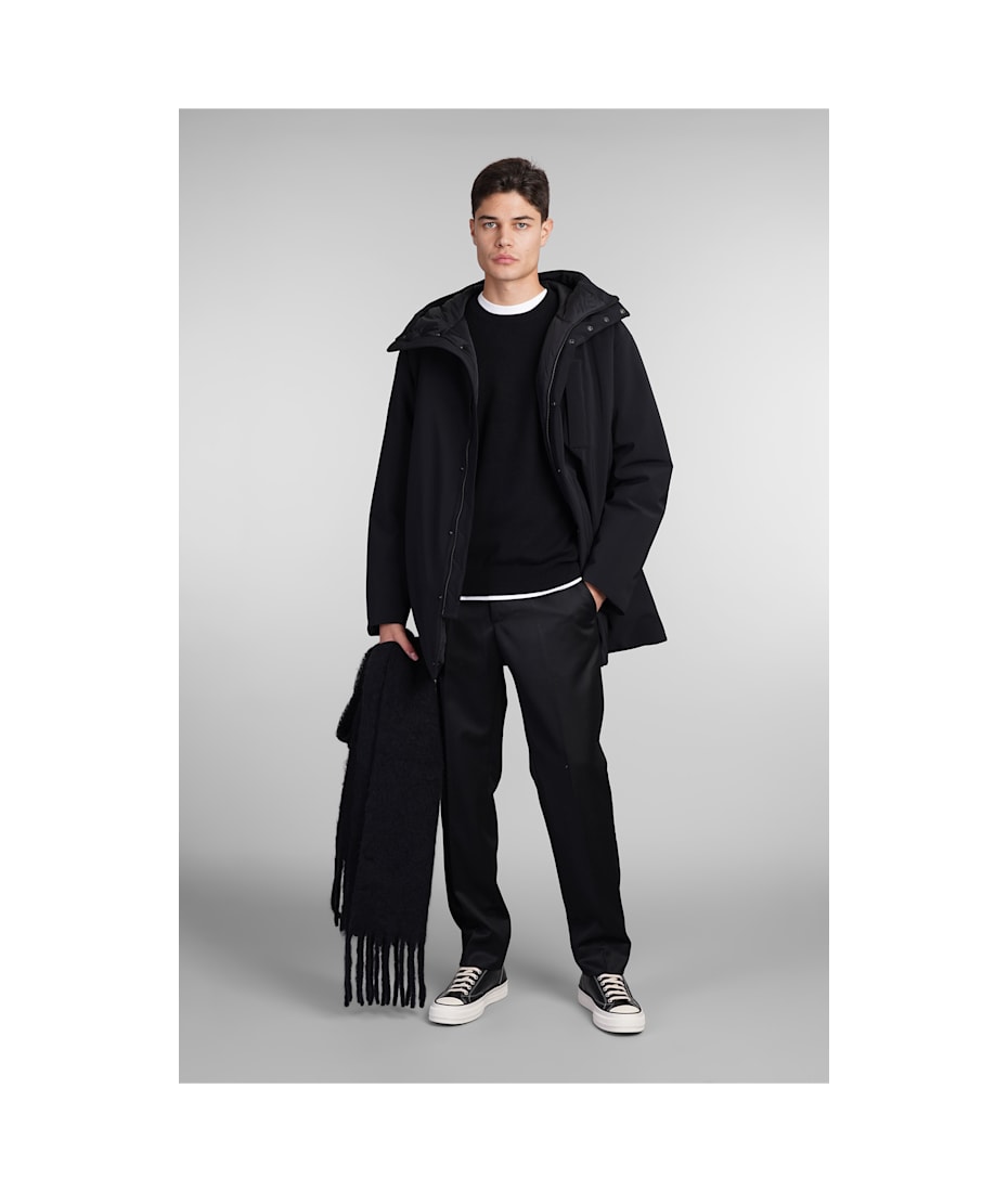 Aspesi Parka Liam Coat In Black Polyester | italist, ALWAYS