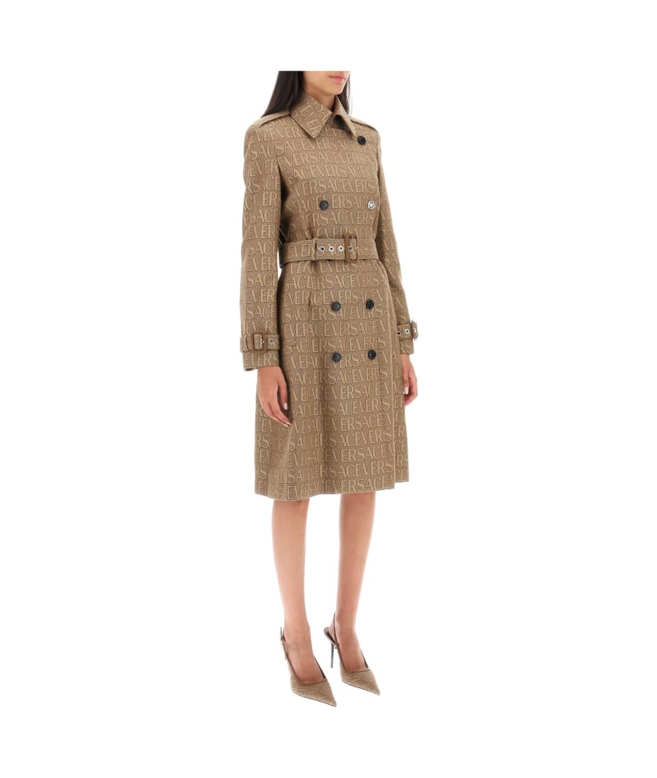 versace Allover' Double-breasted Trench Coat | italist, ALWAYS