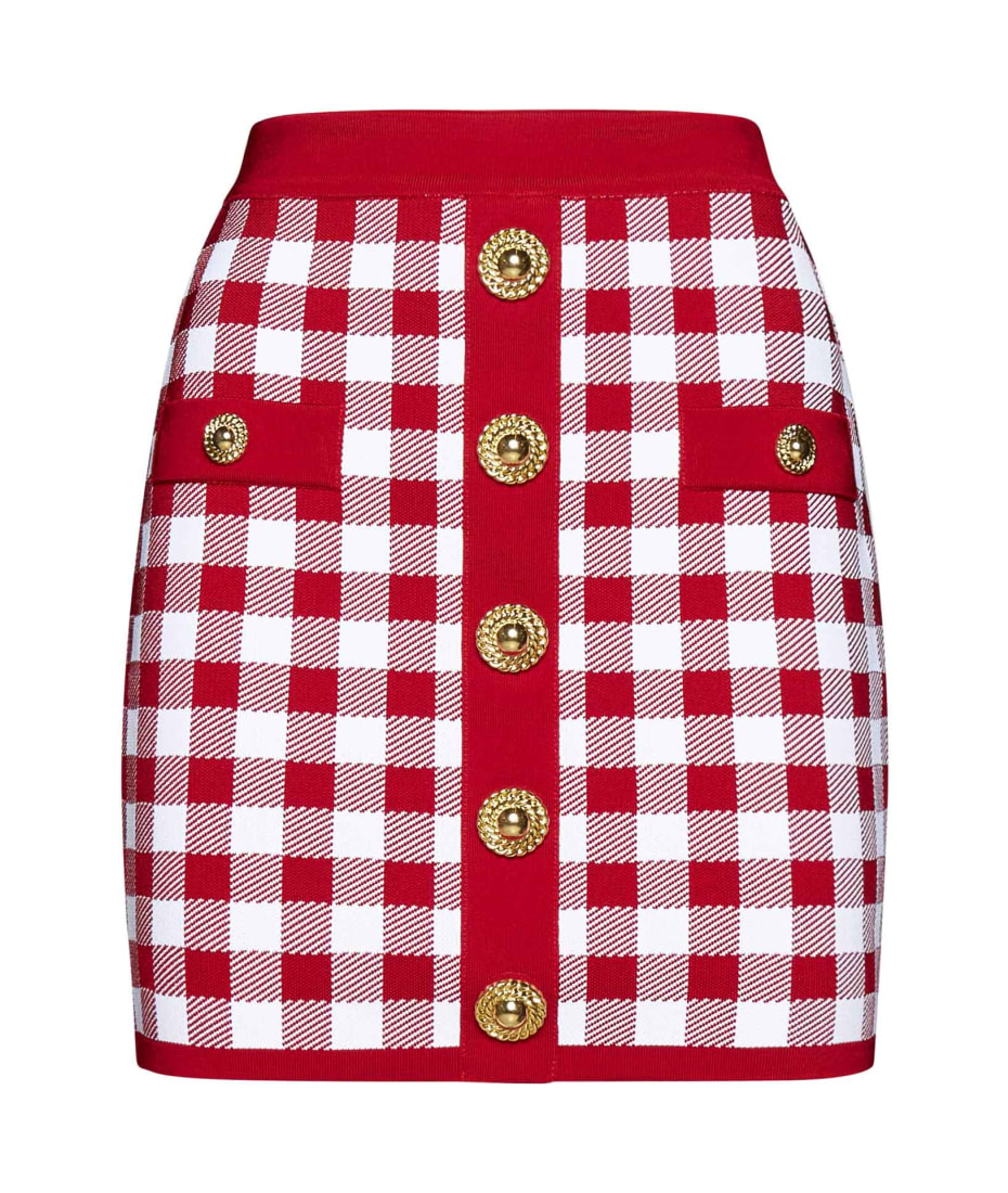 【関税＆送料込み】Balmain Viscose Blend Miniskirt Balmain Viscose-blend Knit Miniskirt | italist