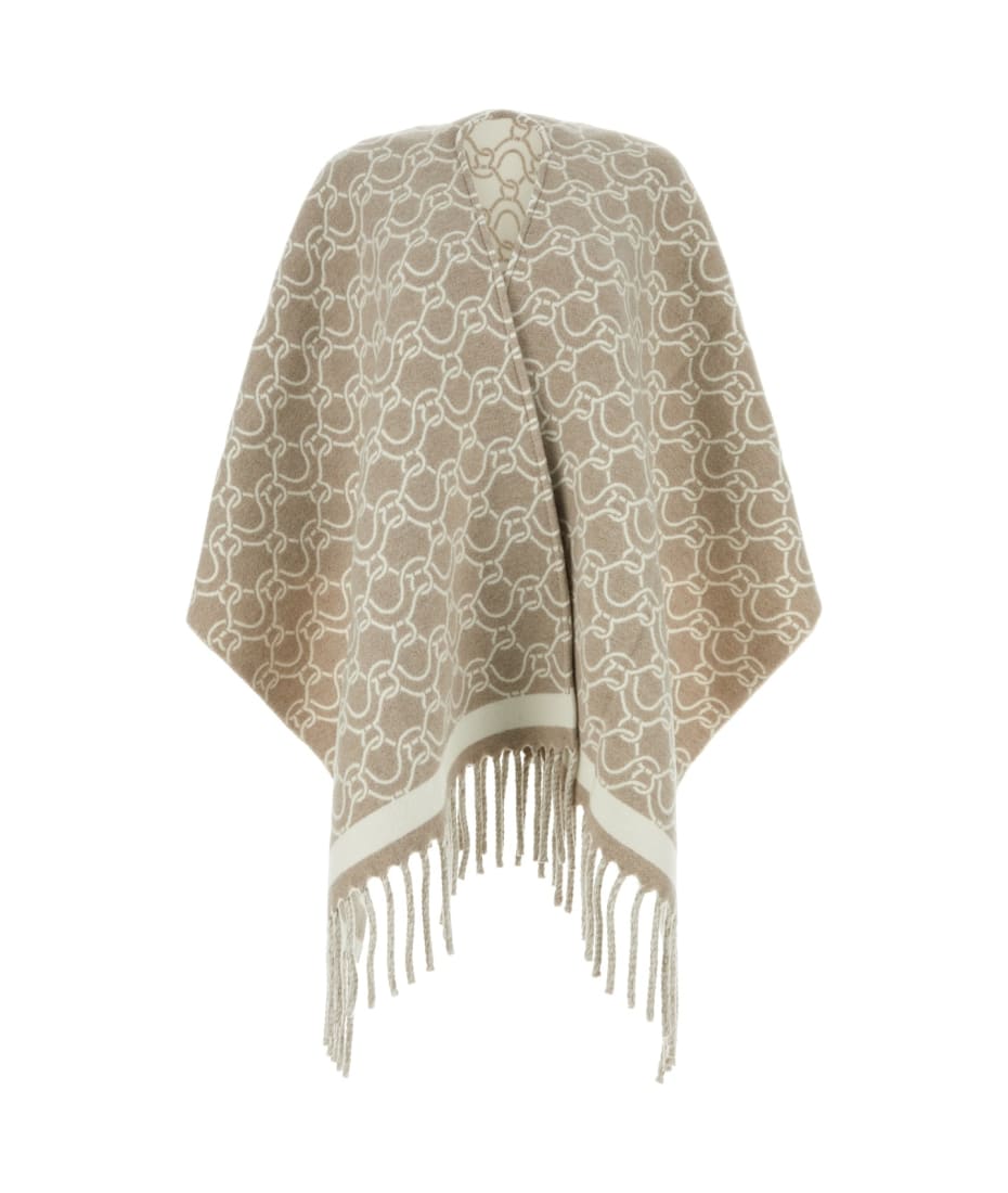 【送料&関税込】Ferragamo Embroidered Wool Cape Ferragamo Embroidered Wool Cape | italist