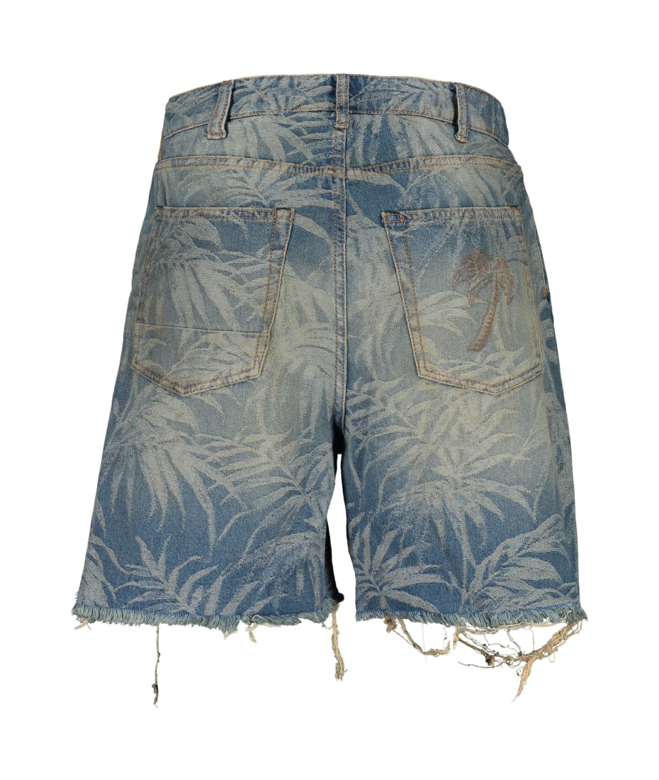 【関税込み】PALM ANGELS POLYESTER BERMUDA SHORTS Palm Angels Denim Bermuda Shorts | italist