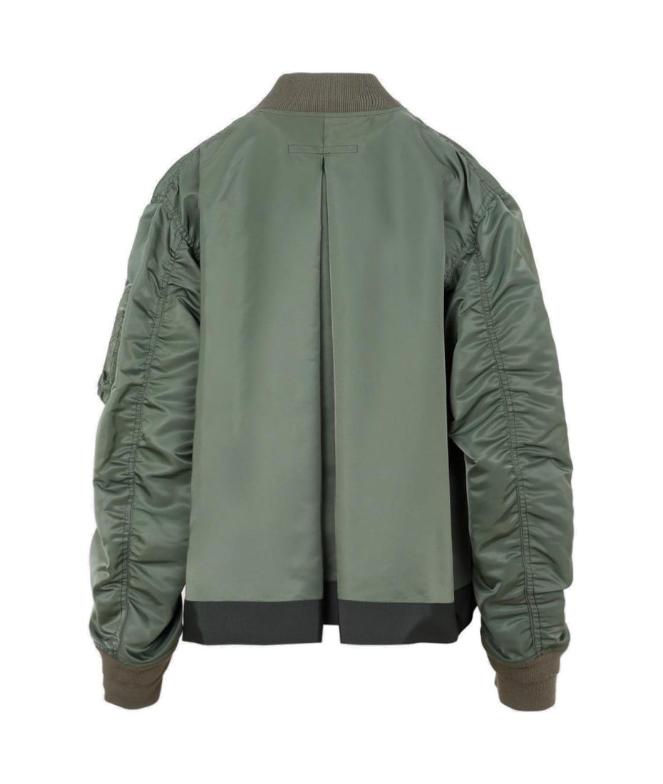 Sacai Ma-1 Zipped Bomber Jacket | italist