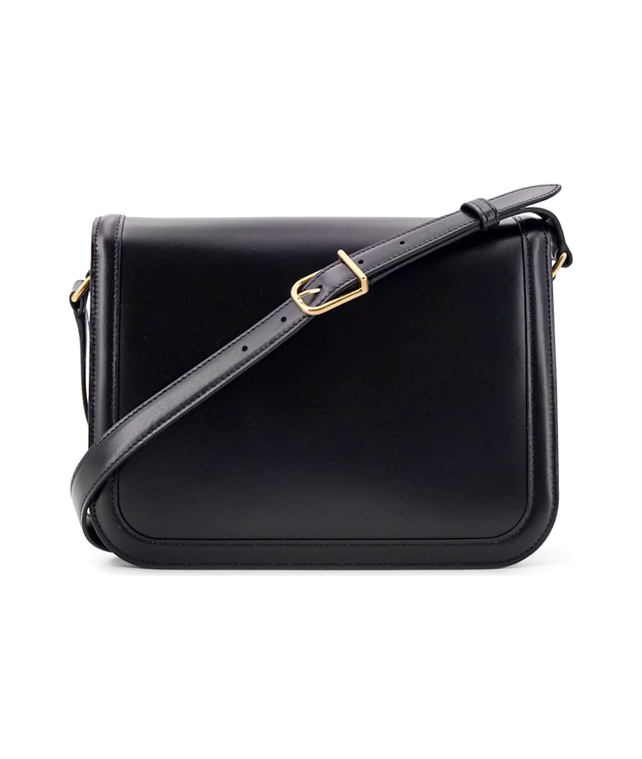 VIP【送料関税無料】VALENTINO 9TO5 BLACK LEATHER SHOULDER BAG VALENTINO GARAVANI 9to5 leather shoulder bag | NET-A-PORTER