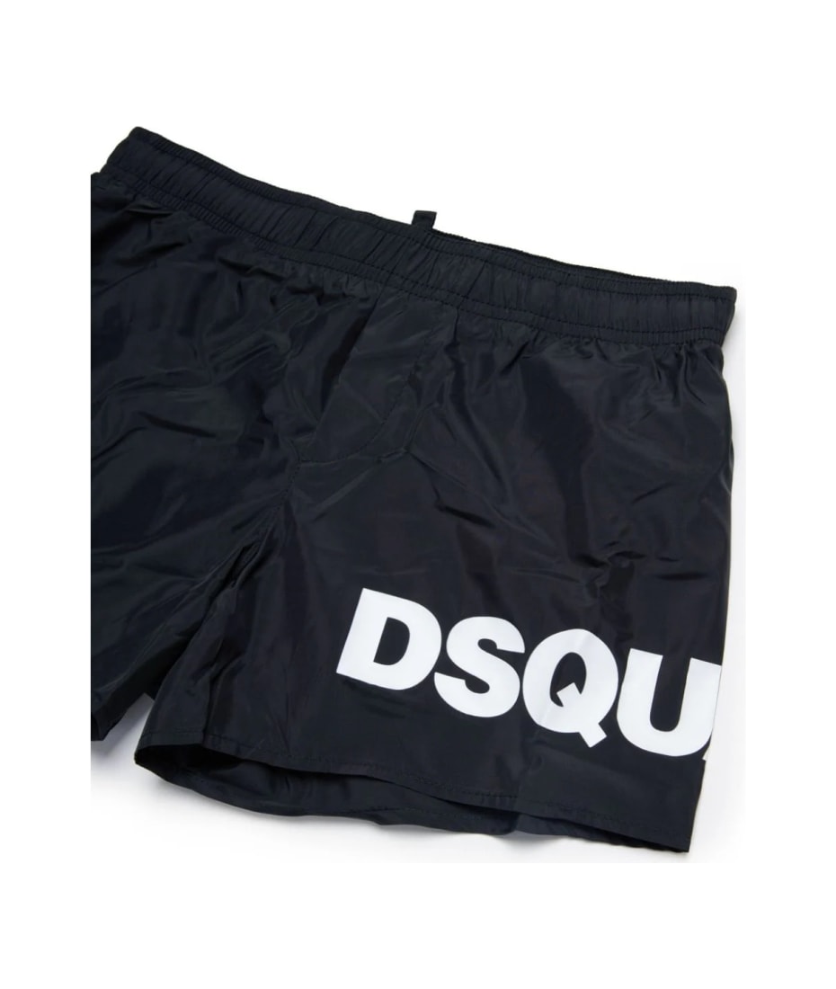 Dsquared2 Black Swimsuit With Icon Logo Dsquared2 - Black