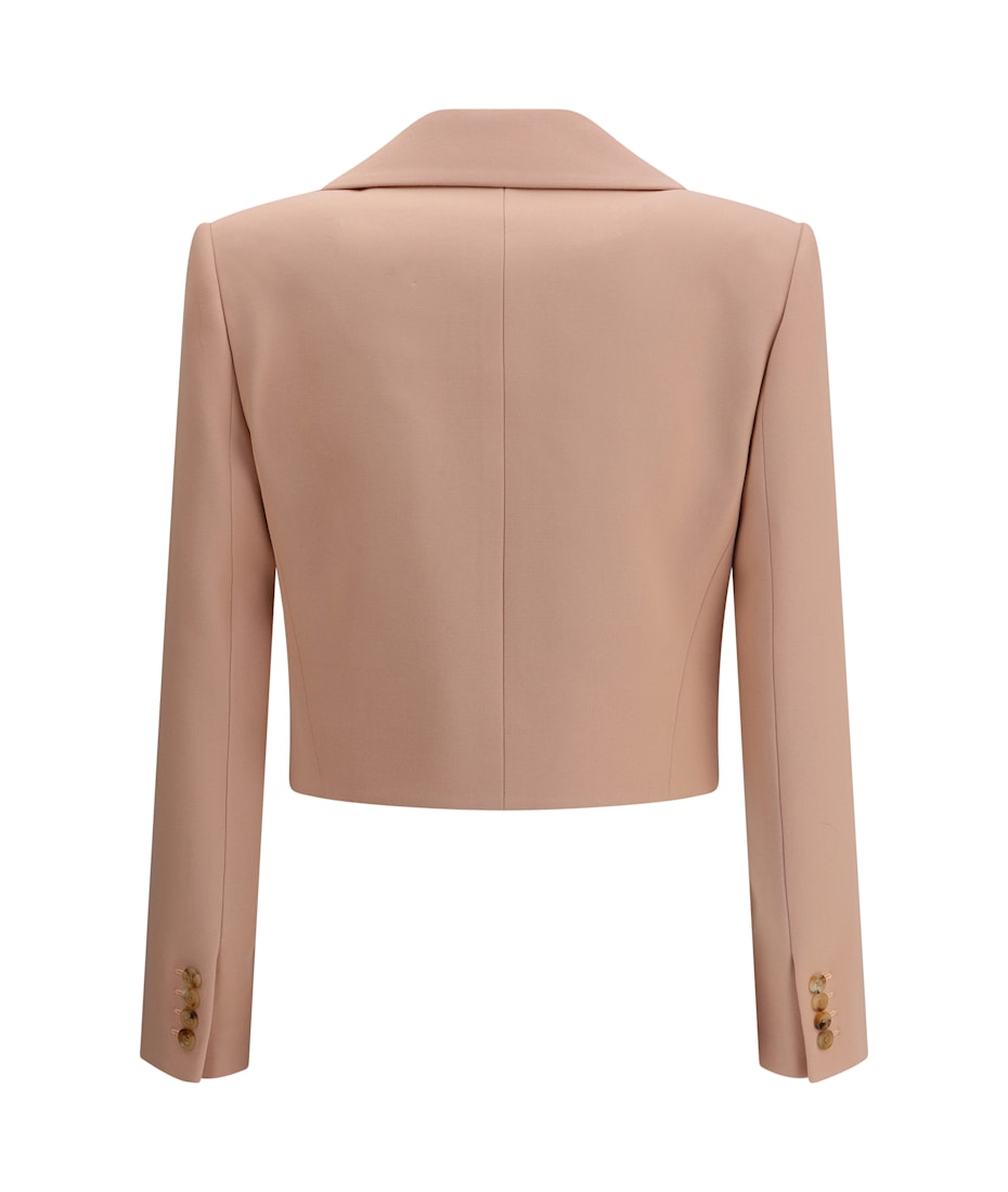 nude cropped blazer