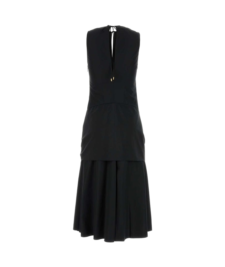 ワンピース LOEWE FW25 Black poplin dress (S359Y09XJ9 BLACK) Pebble dress in viscose Black - LOEWE