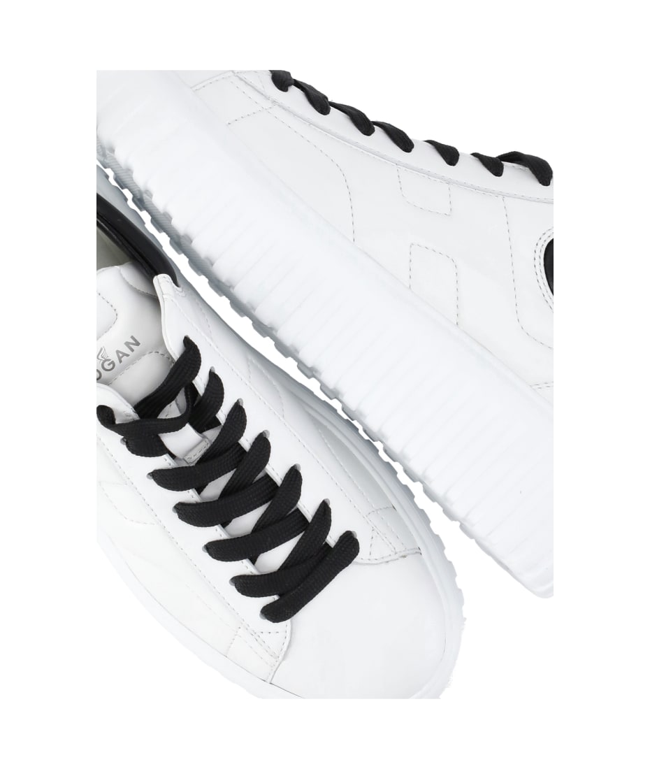 スニーカー HOGAN SS25 'H-stripes' sneakers (HXW6450FC60LE9 0CA9) Sneakers Hogan H-Stripes WHITE, BLACK for Man